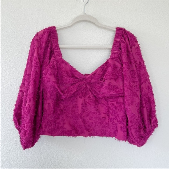 Anthropologie Hutch Kena Medley Blouse in Berry - Picture 2 of 5